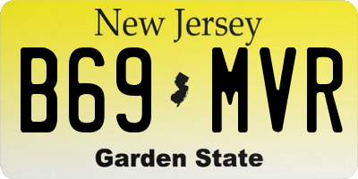 NJ license plate B69MVR
