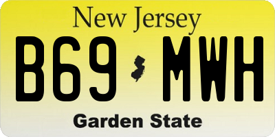 NJ license plate B69MWH