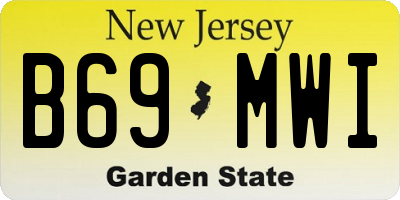 NJ license plate B69MWI