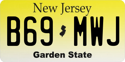 NJ license plate B69MWJ