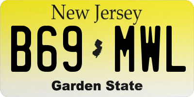 NJ license plate B69MWL