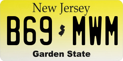 NJ license plate B69MWM