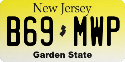NJ license plate B69MWP