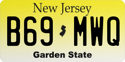 NJ license plate B69MWQ