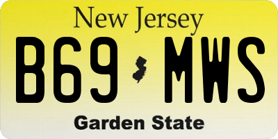 NJ license plate B69MWS