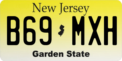 NJ license plate B69MXH