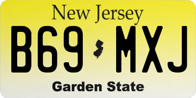 NJ license plate B69MXJ
