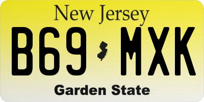 NJ license plate B69MXK