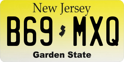 NJ license plate B69MXQ