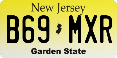 NJ license plate B69MXR