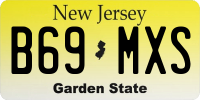 NJ license plate B69MXS