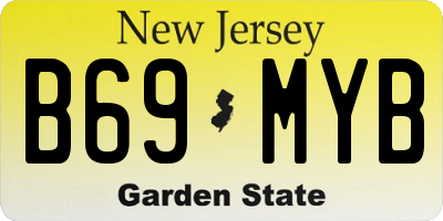 NJ license plate B69MYB