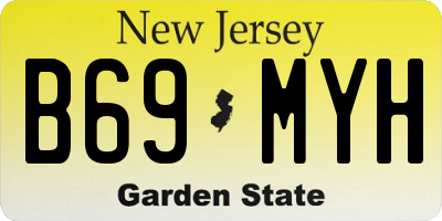 NJ license plate B69MYH