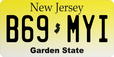 NJ license plate B69MYI