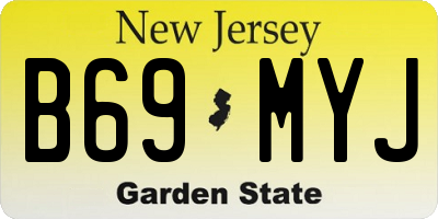 NJ license plate B69MYJ