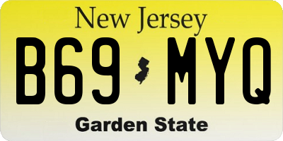 NJ license plate B69MYQ