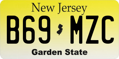 NJ license plate B69MZC