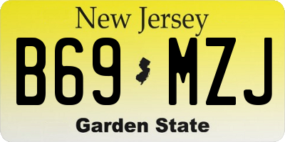 NJ license plate B69MZJ