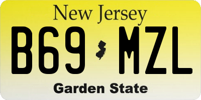 NJ license plate B69MZL