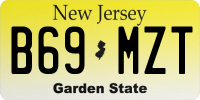 NJ license plate B69MZT