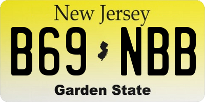 NJ license plate B69NBB
