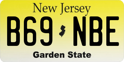 NJ license plate B69NBE