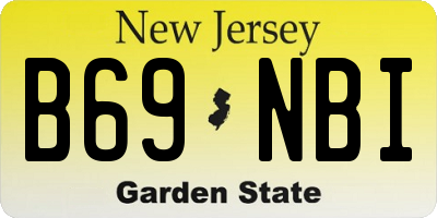 NJ license plate B69NBI