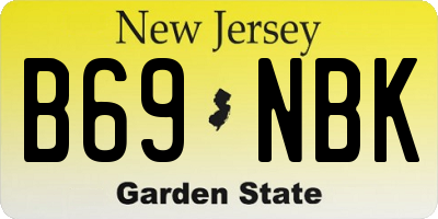 NJ license plate B69NBK