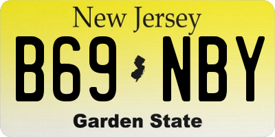 NJ license plate B69NBY