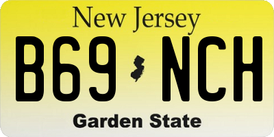 NJ license plate B69NCH