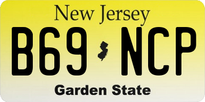NJ license plate B69NCP