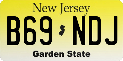 NJ license plate B69NDJ
