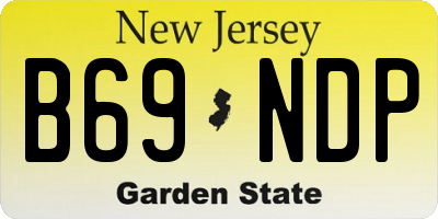 NJ license plate B69NDP
