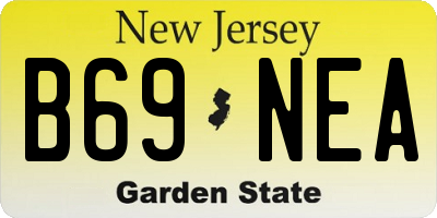 NJ license plate B69NEA