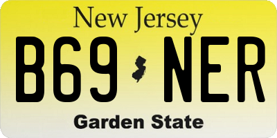 NJ license plate B69NER
