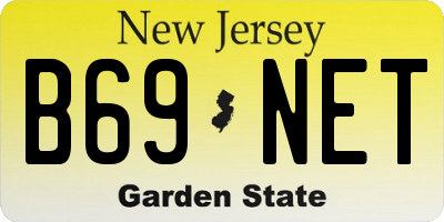 NJ license plate B69NET
