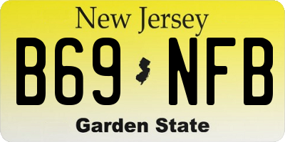 NJ license plate B69NFB