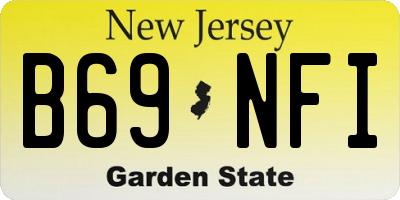 NJ license plate B69NFI