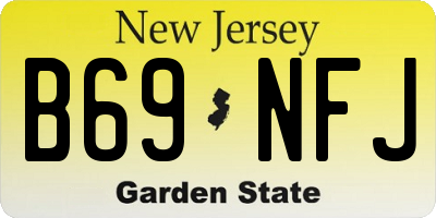 NJ license plate B69NFJ