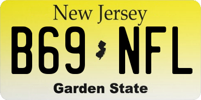 NJ license plate B69NFL