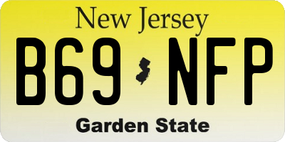 NJ license plate B69NFP