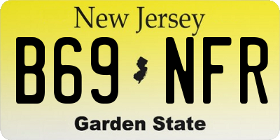 NJ license plate B69NFR