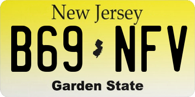 NJ license plate B69NFV
