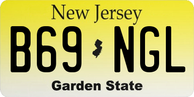 NJ license plate B69NGL