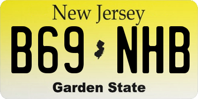 NJ license plate B69NHB