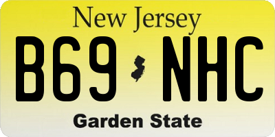 NJ license plate B69NHC