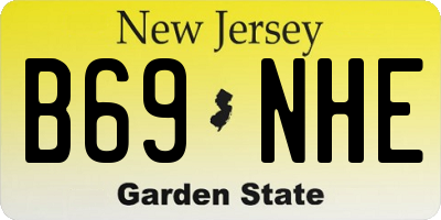 NJ license plate B69NHE