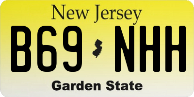 NJ license plate B69NHH