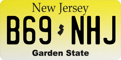 NJ license plate B69NHJ