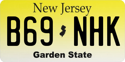 NJ license plate B69NHK